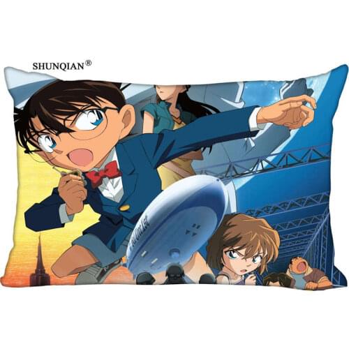 New Detective Conan Pillow Case Custom Wedding Pillowcase Cover Cases Gift Zippered Rectangle Pillow Case
