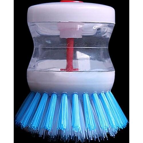 New Home Kitchen Washing Utensils Pot Dish Brush With Washing Up Liquid Soap Dispenser Kitchen Accessories Wash Pot Brush