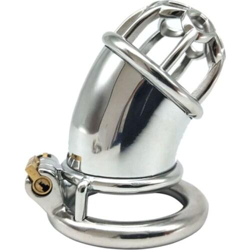 New Male Chastity Device Metal Long CB6000 Lock Cage Penis Cover JJ Cage Anti Derailment Hollow Chastity Cage for Men