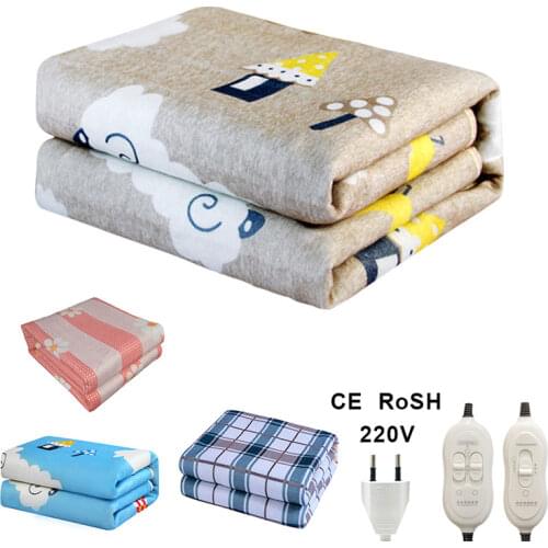 220V Automatic Electric Heating Thermostat Throw Blanket Double Body Warmer Bed Mattress Electric Heated Carpets Mat Winter EU