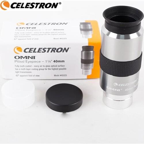 Celestron OMNI 40mm PLOSSL Eyepiece Optical 4-Element 1.25inch Spotting Scopes Telescope Eyepiece Lens