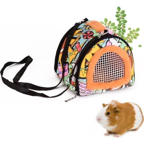 Portable Small Pet Travel Bag Hamster Carrier Breathable Outdoor Hedgehog Bag hamster accessories hamster cage