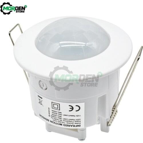 360 Degree Ceiling AC110V-240V Inlay Sensor Switch PIR Infrared Motion Sensor Light Lamp Switch 50Hz ON/OFF