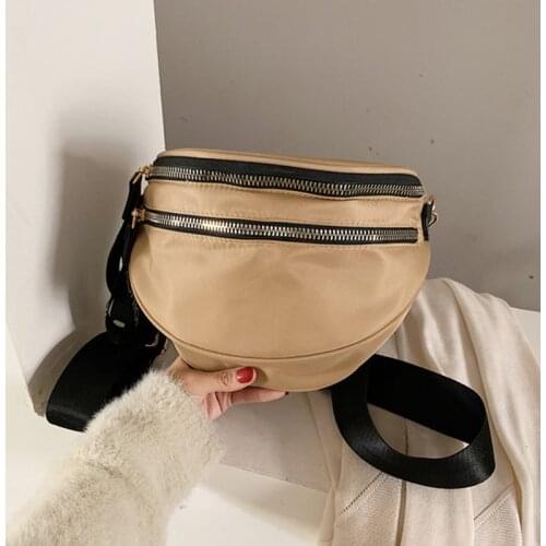 Casual Crossbody Shoulder Bags For Women Waterproof Nylon Chest Bag Female Large Capacity Handbag Fashion Travel Purse