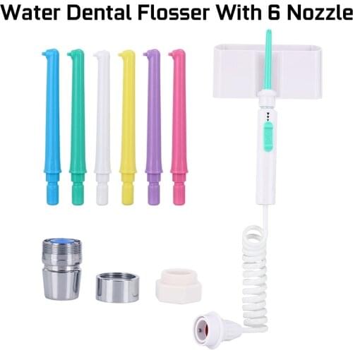 Faucet Water Dental Flosser Oral Jet Irrigator Water Irrigation Flossing Teeth Brush SPA Tooth Clean Noiseless for Family