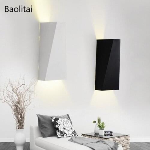 Modern Simplicity Nordic Aluminum Led Wall Lamp Aisle Background Wall Mirror Light Indoor Bedside Bedroom Stairs Living Room