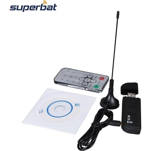 Superbat FM+DAB USB DVB-T USB Stick Aerial RTL2832U+R820T Wireless Antenna MCX Male Plug Connector 120cm Cable 90x28x15