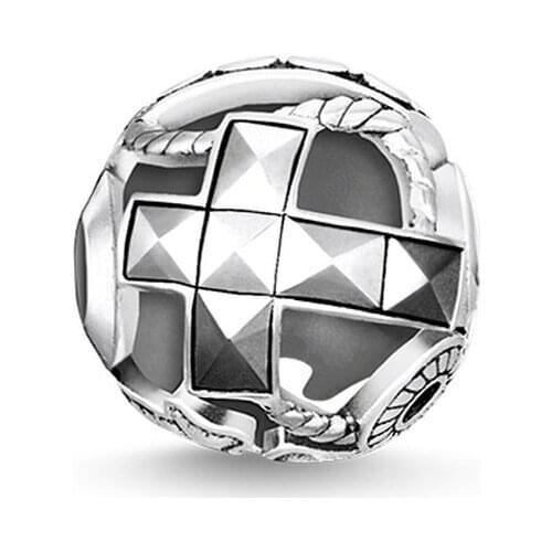 Thai Silver Faith Love Hope Karma Beads, Fashion Thomas Style DIY Beads Good Gift Ts Jewelry Fit Bracelet Necklace for Women Men