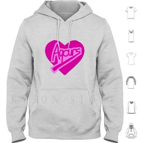 Aquors Logo Hoodie Long Sleeve Love Love Love Aquors Idol
