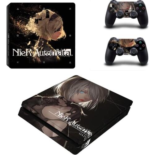 NieR Automata PS4 Slim Stickers Play station 4 Skin Sticker Decals For PlayStation 4 PS4 Slim Console and Controller Skin Vinyl