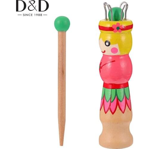 Knitter Wood Yarn Knitting Spool Maker DIY Craft Wool Knitting Needle Tools Doll Dolly Craft Loom Rope Braided Maker