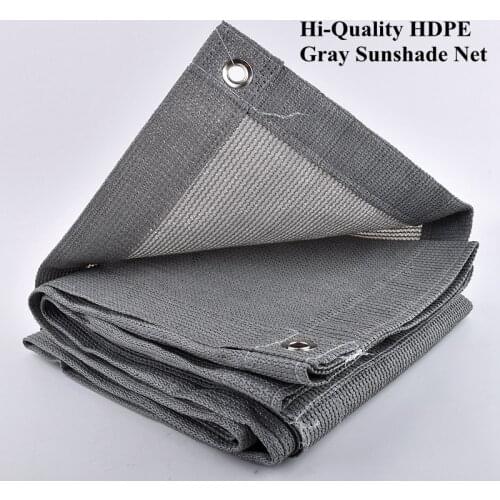 SgooHan Gray Anti-UV HDPE Sunshade Net Outdoor Awning Garden Swimming Pool Shade Net Succulent Plant Cover Shelter Shading Net