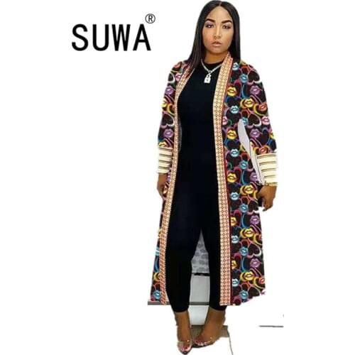 2021 Hot Recommend Style Tie Dye Women Coats And Jacket Fall Winter Classic Fashion Vintage Casual Top Streetwear