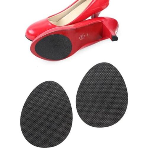 1 Pair Large Anti-Slip Adhesive Rubber Forefoot Shoe Grip Pads Shoes High Heel Sole Protector Cover Cushion Sticker 9 x 6.5cm