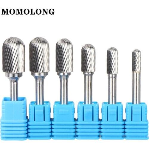 1PCS Head Tungsten Carbide Rotary File Tool Drill Milling Carving Bit Tools Point Burr Die Grinder Abrasive Tools