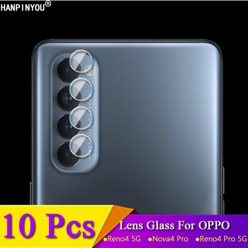 10 Pcs For OPPO Reno4 Reno 4 Pro 4G 5G Reno4 SE Ultra Clear Back Rear Camera Lens Protector Cover Tempered Glass Protection Film