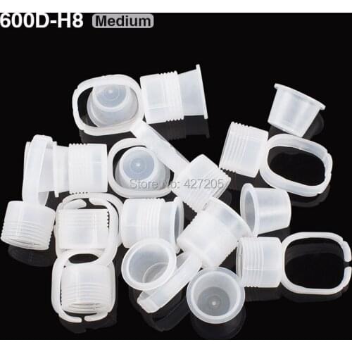 50pcs/lot Medium Size Disposable Glue Holder Rings Eyebrow Makeup Tattoo Pigments Well Holder Tools Free Shipping