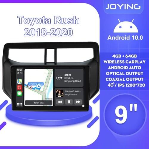 Android 10 Car Radio Stereo 9 Inch GPS Navigation Central Multimedia For TOYOTA Rush 2018 2020 Carplay Reverse View Camera DVR
