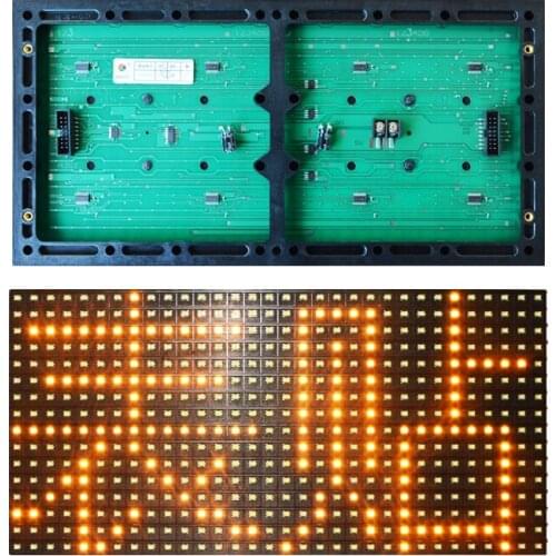 Free shipping Wholesale price SMD p10 outdoor yellow color p10 SMD LED display module 32*16 piexls LED text sign