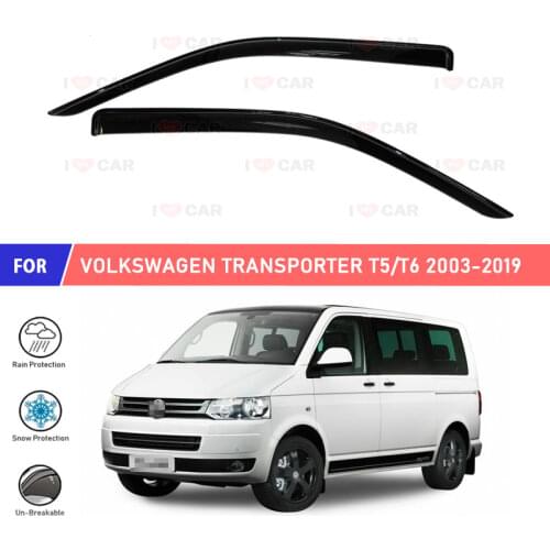 Window deflector for Volkswagen Transporter T5 / T6 2003- car window deflector wind guard vent sun rain visor cover car styling
