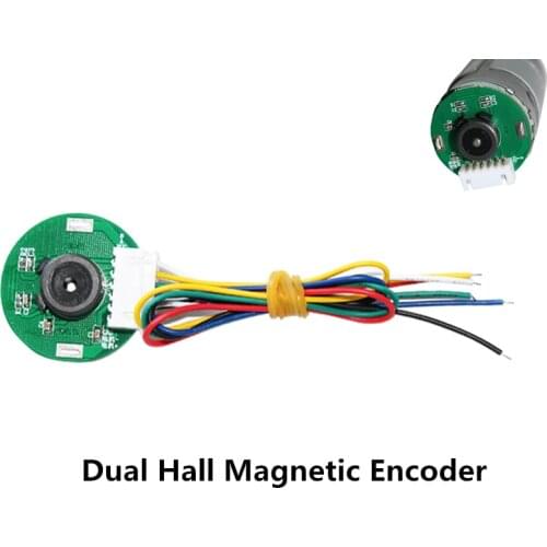 Dual Hall Magnetic Encoder For 545/555 DC Gear Motor DIY Code Disk Speed Measurement Direction Sensor