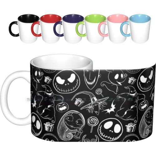 Nightmare Before Christmas Ceramic Mugs Coffee Cups Milk Tea Mug Jack Nightmare Before Christmas Sally Zero Oogie Boogie Shock