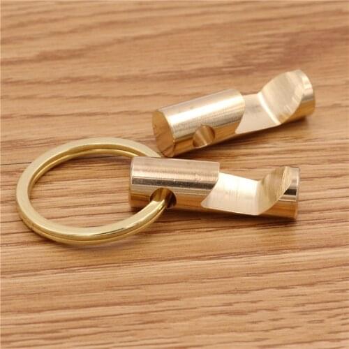 1pcs Brass High-grade Bottle Opener with Key Ring Beer Bar Tool New Key Chain Keys Holder Portable Bottle Opener