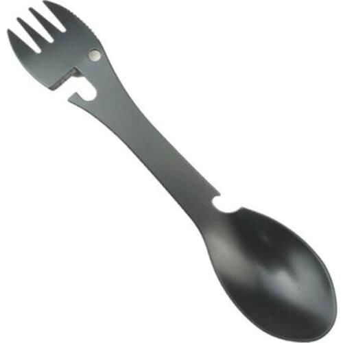 20pcs/lot Tableware spoon multi tool can opener flatware Portable bottle cutlery multitool camp utensil fork Spork