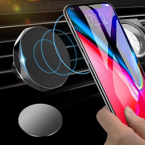 Diamond Magnetic Holder Magnet Car Phone Stand Car Air Vent Clip Mount Mobile Phone Telefon GPS Support For iPhone Samsung