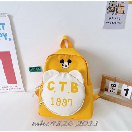 Cute Mickey Mouse Backpack Bag Children School Bags For Teenagers Boys Girls Student School Backpacks Kids Bookbag Disney