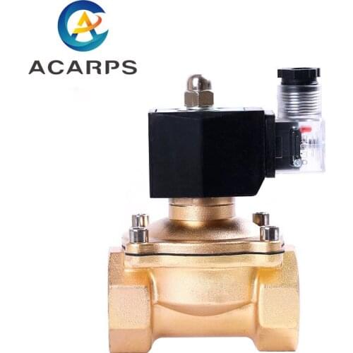 1-1/4" Normally closed brass solenoid valve 220V Liquefied Petroleum Gas Natural Gas Switch Valve Water Valve
