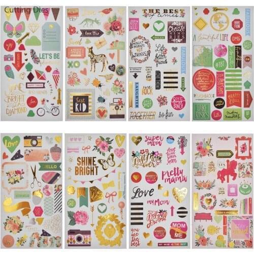 2019 New Love This Paper Word Letter Paper Stickers For Scrapbooking Happy Planner Card Making Journaling Project