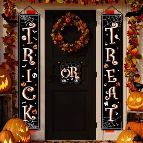 New Halloween Couplet Outdoor Decoration Supplies Halloween Banner Banner DIY Banner Decoration Halloween Home Decoration