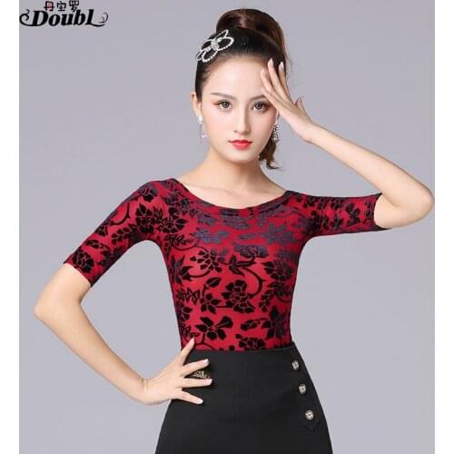 New Sexy latin top Dance Clothes Women Latin Salsa Rumba Chacha Dance Performance Practice Costume