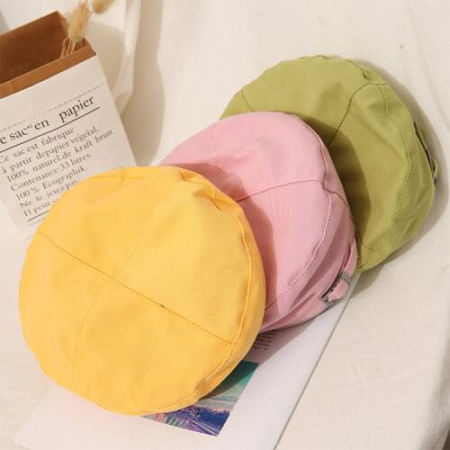 2020 New Female Beret Women Summer Blue Newsboy Cap Ladies Fashion Painter Leather Funky Adjustable Rope for Drop Shipping