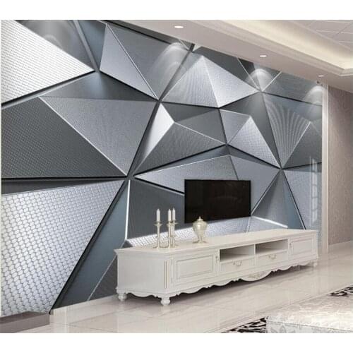 Wellyu Custom wallpaper papel de parede 3D modern minimalist rhombus background wall 3d wall papers home decor papel tapiz