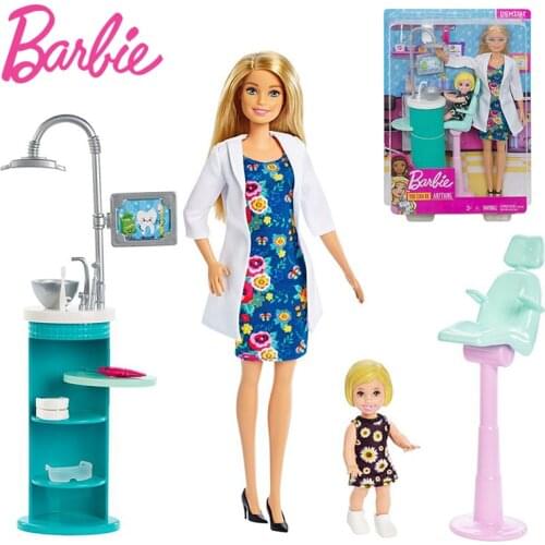 Original Barbie Doll dentist experience Assortment Fashionista Girl Fashion Doll Dolls bonecas kids toys for girls Birthday Gift