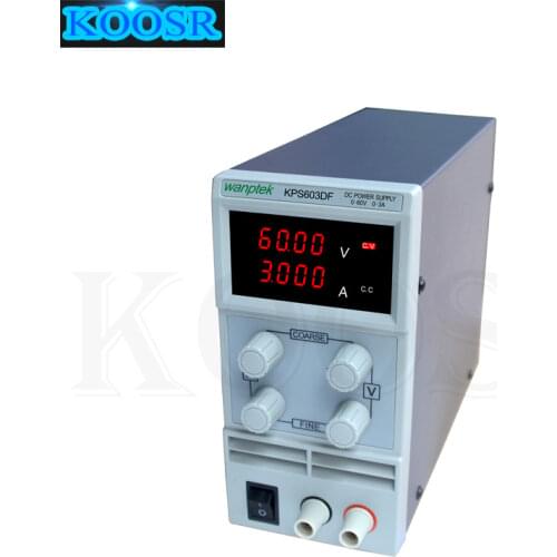60V 3A DC Regulated Power High Precision Adjustable Supply Switch Power Supply Maintenance Protection Function KPS603DF