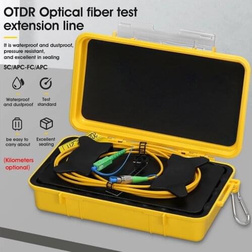 SC/APC-FC/APC OTDR Zone Eliminator,Fiber Rings ,Fiber Optic OTDR Launch Cable Box 500M 1Km 2Km SM 1310/1550nm