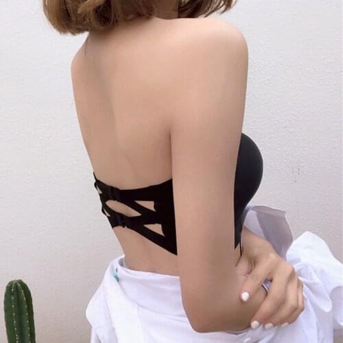 Sexy One Piece Seamless Tube Tops New Women Invisible Bra Intimates Strapless Bustier Bandeau Breathable Wrapped Chest Underwear