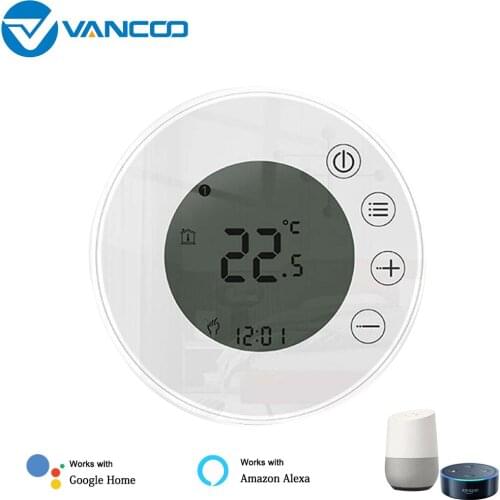 Tuya Thermostat Electric Floor Heating Thermostat 220v Wifi Voice Aleax Temperature Control Mobile Phone Program Thermoregulator