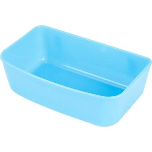 Pet Cat And Dog Air Box Special Portable Hanging Food Bowl Medium Blue