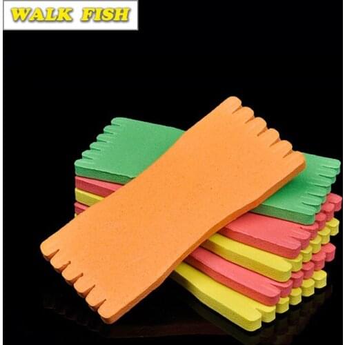 WALK FISH 10PCS/Lot 12/16/20cm EVA Foam Fishing Line Plate Fishing Winding Line Board Carp Lure Trace Wire Leader Swivel Board