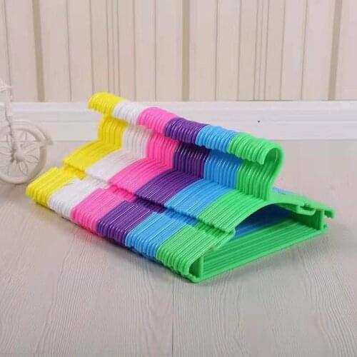 10/20/30/lot Kids Clothes Hangers Portable Multifunction Hook Plastic Design Children Clothing Storage Hangers Clothes Rack