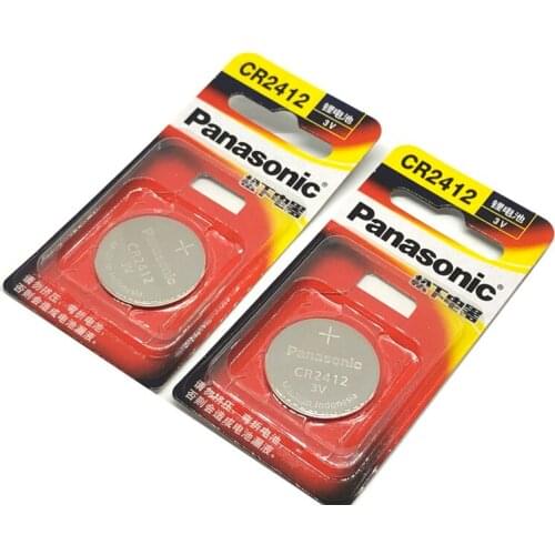 10pcs/lot Panasonic CR2412 CR 2412 3V Lithium Button Coin Watch Battery Key Fobs Batteries For Swatch LEXUS Car Controller