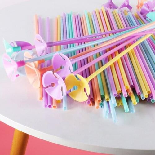 20pcs Balloon Sticks Holder with Cups Ballon Rod Party Supplies Baloons Stand Birthday Baby Shower Decoration Balon Accessories