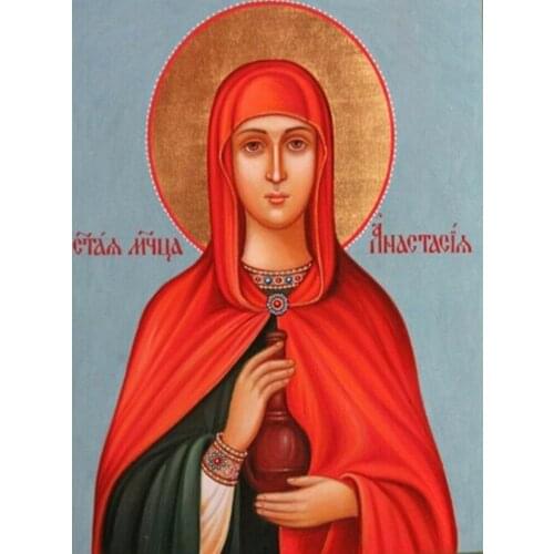 5D DIY Diamond Painting Full Religion Lady Good Luck Guardian Beaded Embroidery Ribbons Square/round Drill Picture By Numbers