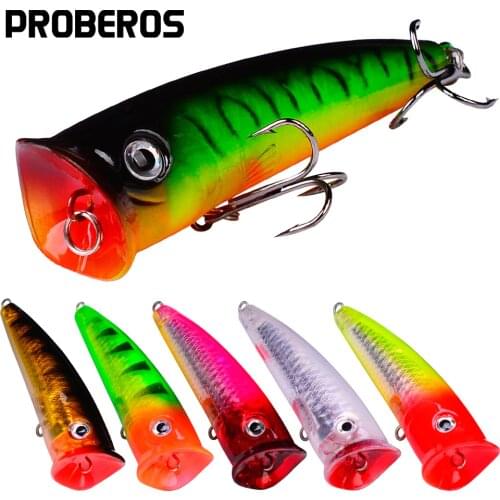6Pcs/Lot Popper Fishing Lures 10.5g Topwater Lureisca Artificial Fishing Lure Fish Swim Bait Tackle Equipment Articulos De Pesca