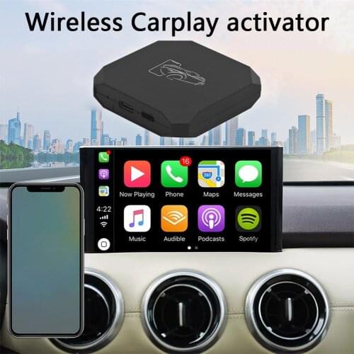 Bluetooth FM Transmitter Car Player Kit for Carplay Car Wireless Adapter Wired to Wireless Car Dongle Handsfree for iOS