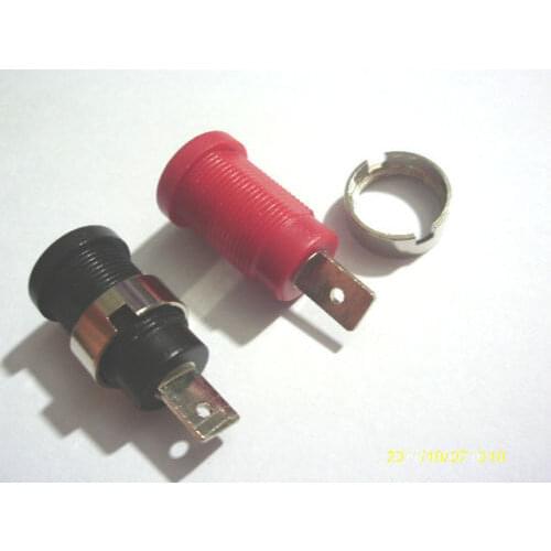 20pcs Binding Post Banana Jack for 4mm Safety protection Plug Red + Black